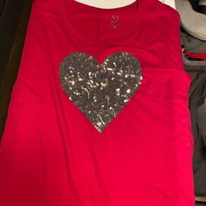 PINK New York and Co sequin shirt